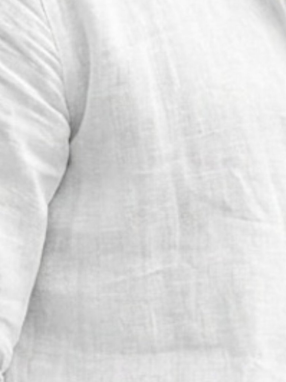 Men's Casual Button Down Cotton & Linen Shirt - Picture 3 of 3